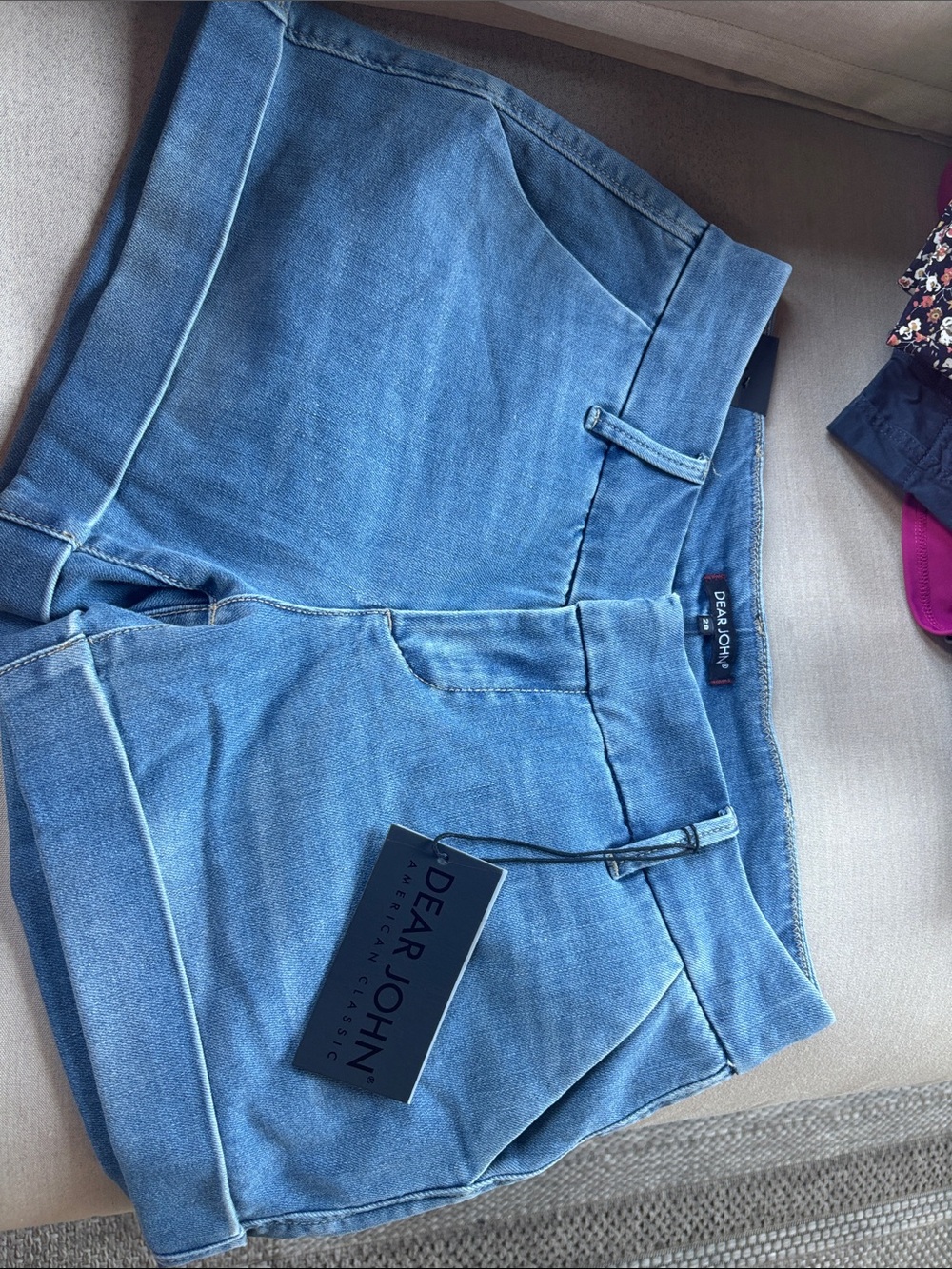Dear John Medium Blue Denim Shorts